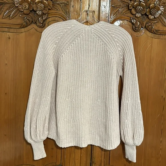 APiece Apart New York Cable Detail Cashmere/Cotton Blend Sweater - Picture 2 of 6